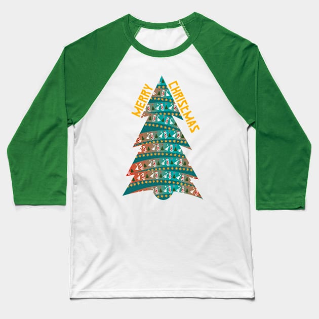 Celebrating Christmas, christmas drawing t-shirt Baseball T-Shirt by creative7
